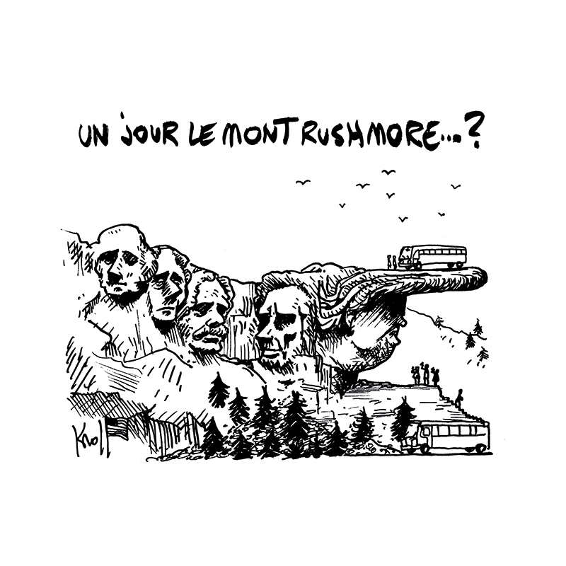 Trump au mont Rushmore