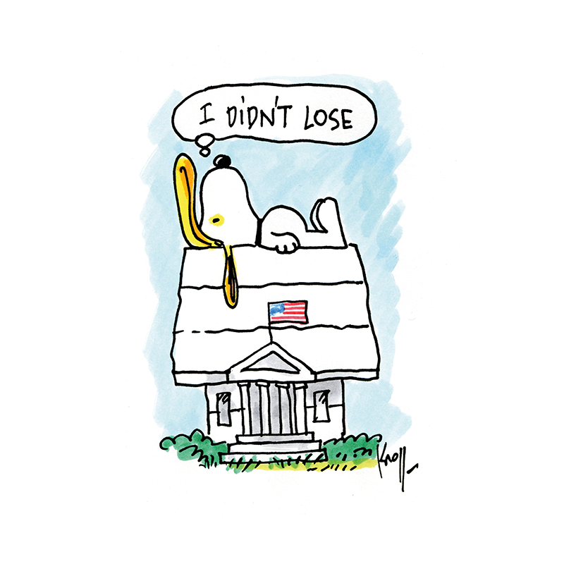 Trump en Snoopy