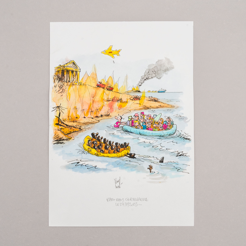 L'île en flammes