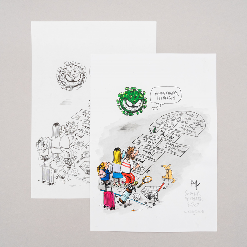 Covid19 en Belgique, la marelle