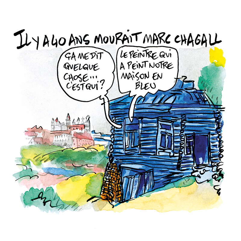 Il y a quarante ans, mourrait Marc Chagall